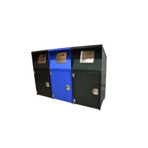 Three Unit Trash, Compost, Recycle Center