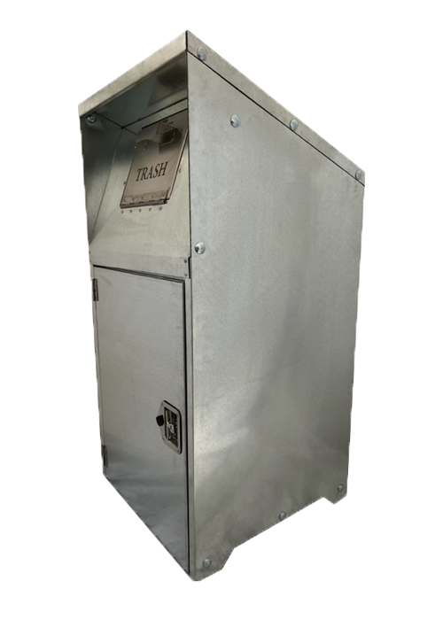 Galvanized Model Trash Can