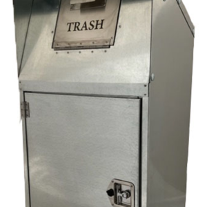 Galvanized Model Trash Can